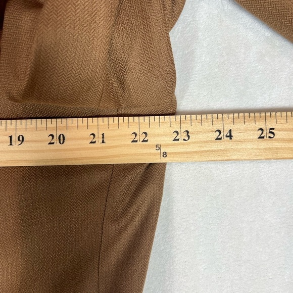 Corneliani EU54 US44R Pure Cashmere Brown Double Vent Textured Herringbone Coat - Picture 12 of 15